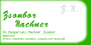 zsombor machner business card